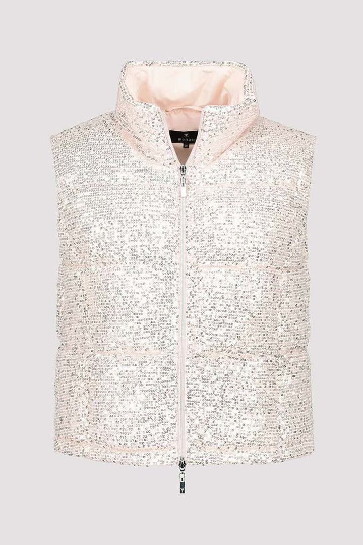 Quilted Sequin Vest