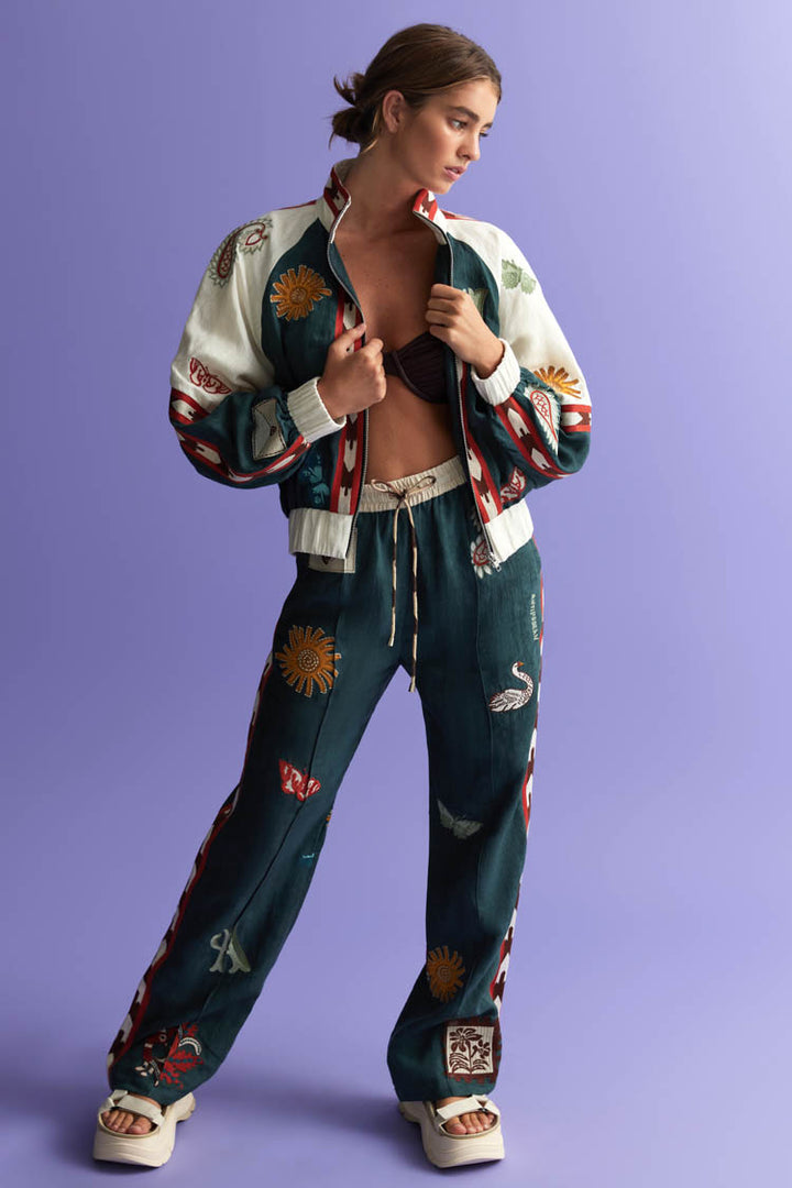 Quincy Track Pant in Peacock | FINAL SALE