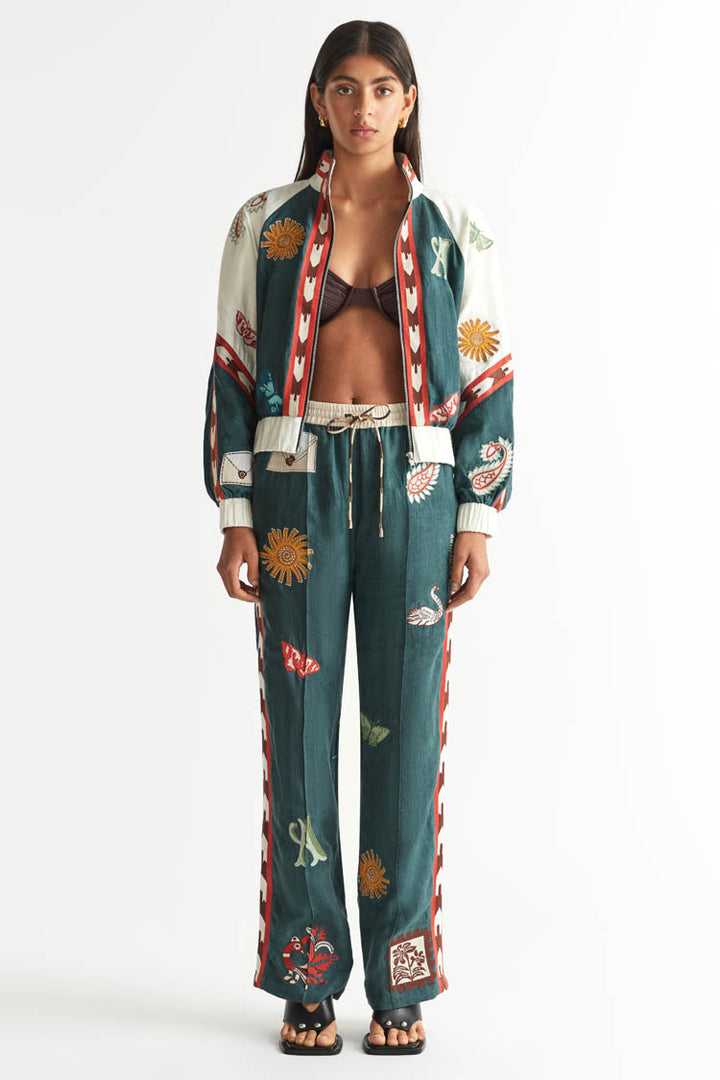 Quincy Track Pant in Peacock | FINAL SALE