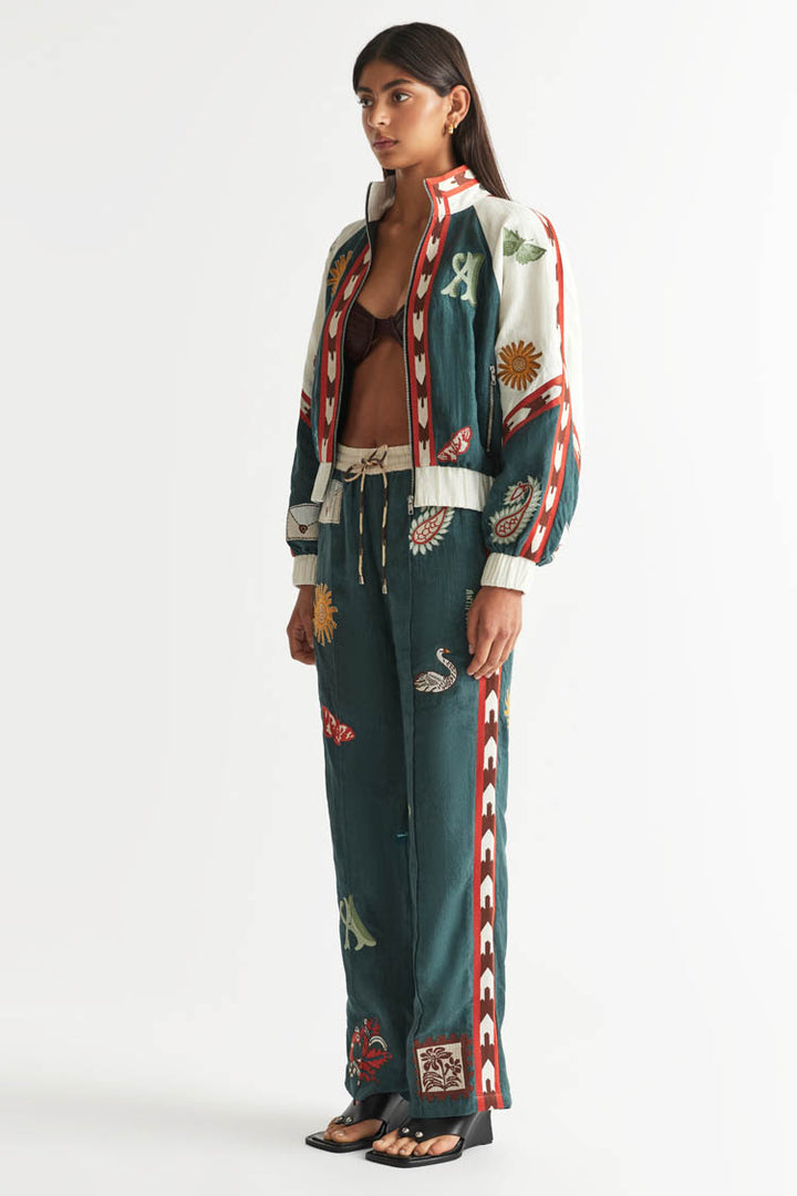 Quincy Track Pant in Peacock | FINAL SALE