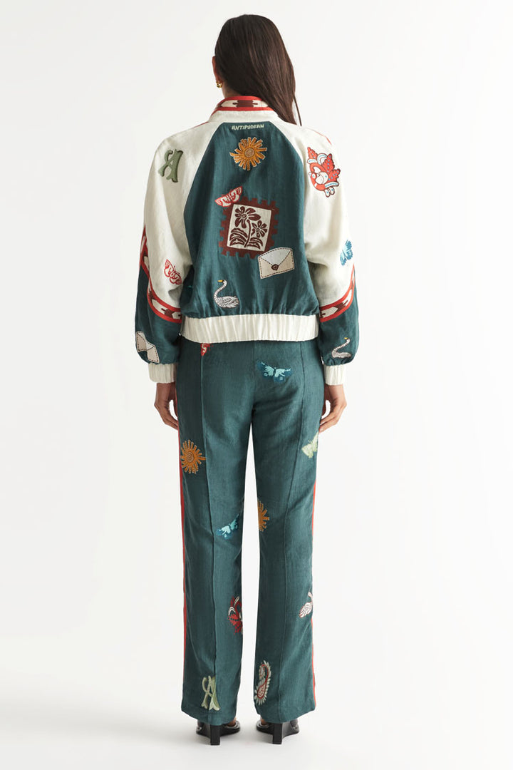 Quincy Track Pant in Peacock | FINAL SALE