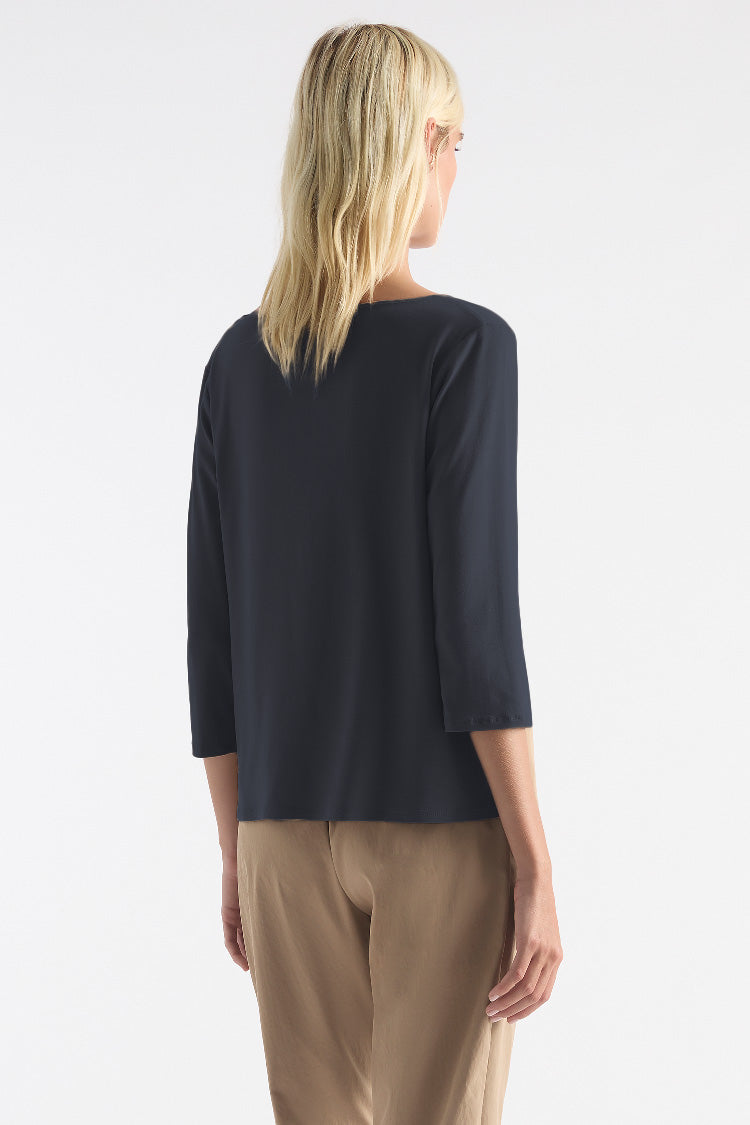 Relaxed Boat Neck in Midnight