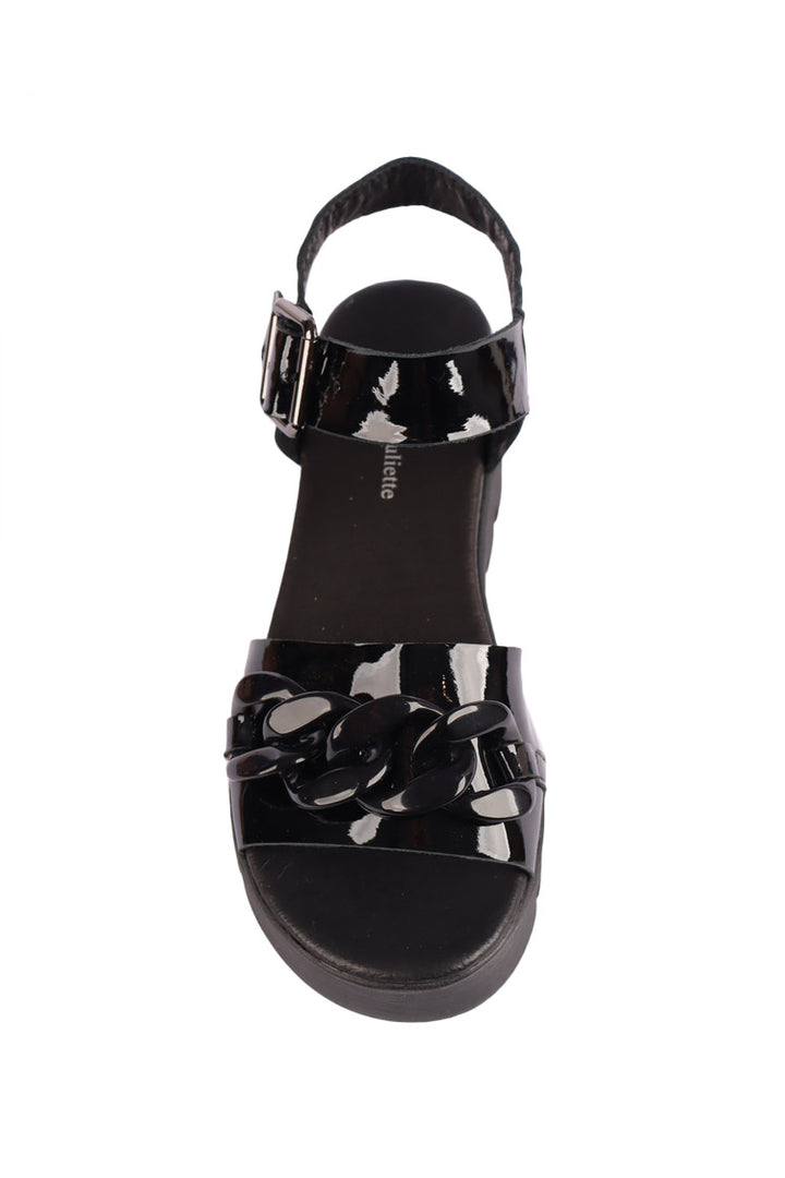 Racassy Chain Patent Leather Sandals