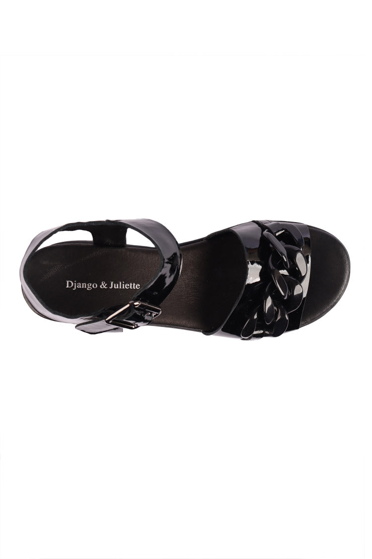 Racassy Chain Patent Leather Sandals