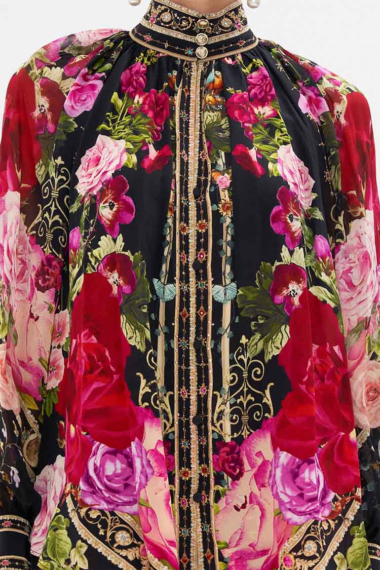 Raglan Button Up Shirt in Reservation for Love