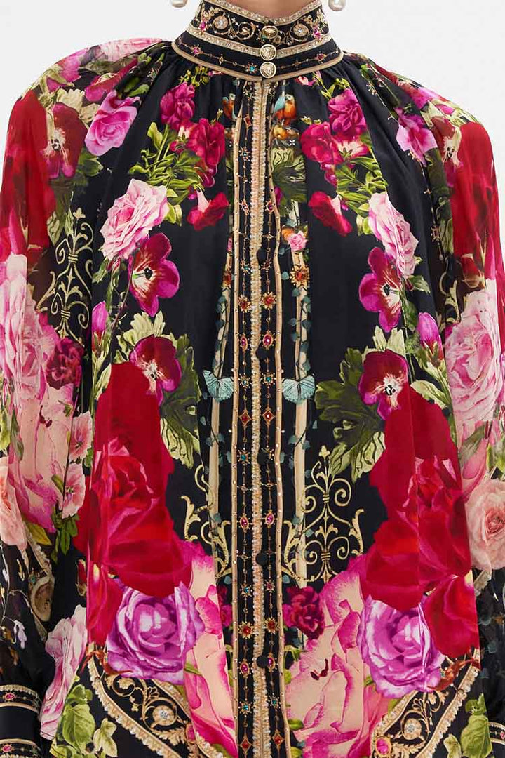 Raglan Button Up Shirt in Reservation for Love