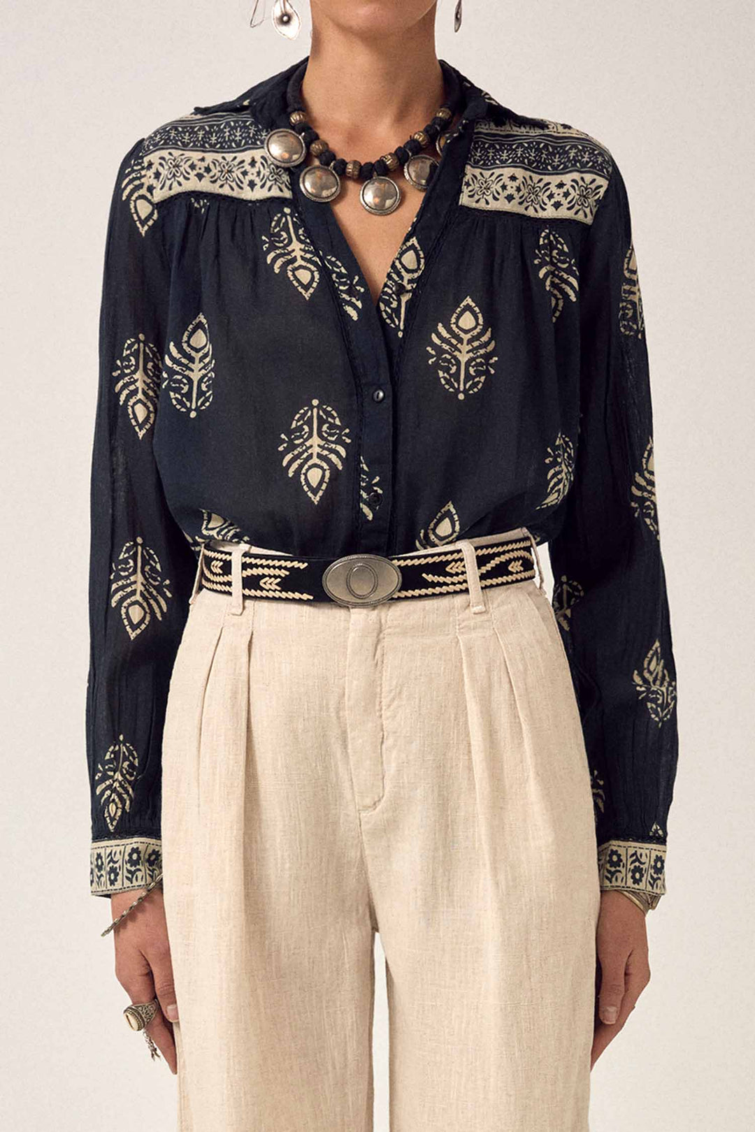 Rani Shirt in Black Henna