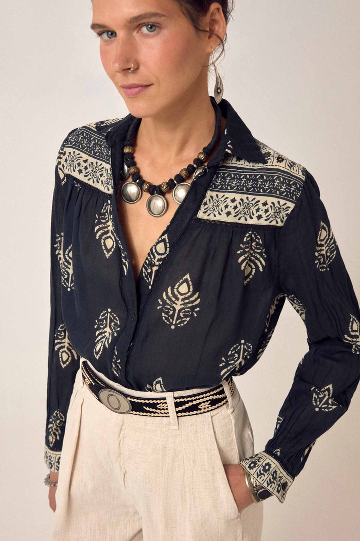 Rani Shirt in Black Henna