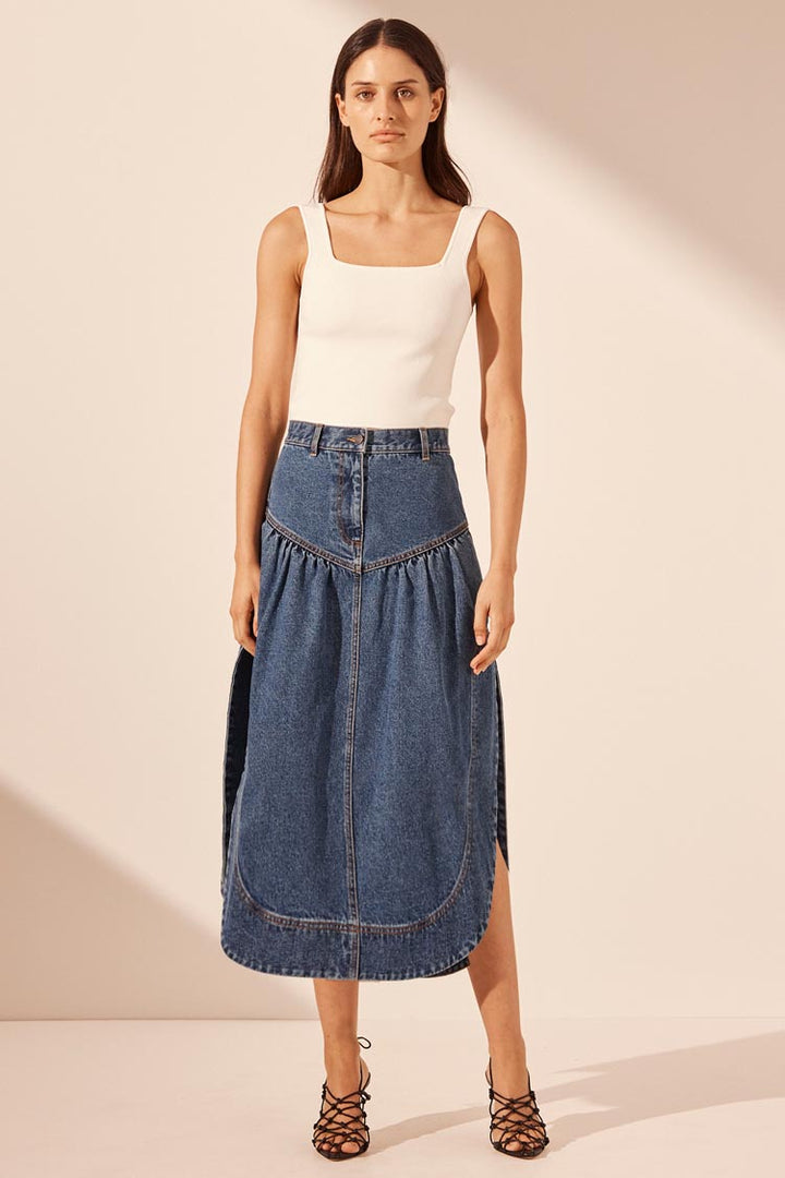 Raquel Petal Midi Skirt