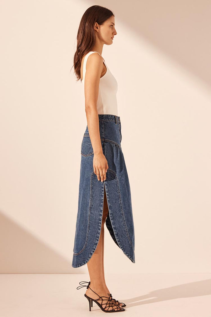 Raquel Petal Midi Skirt
