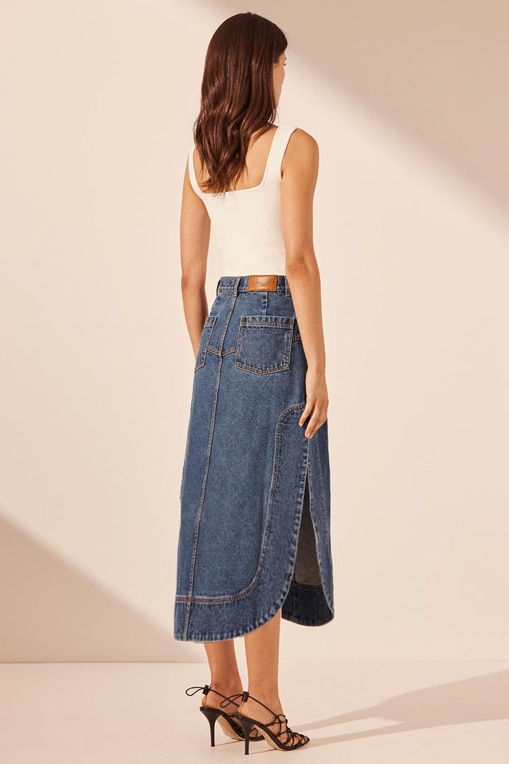 Raquel Petal Midi Skirt