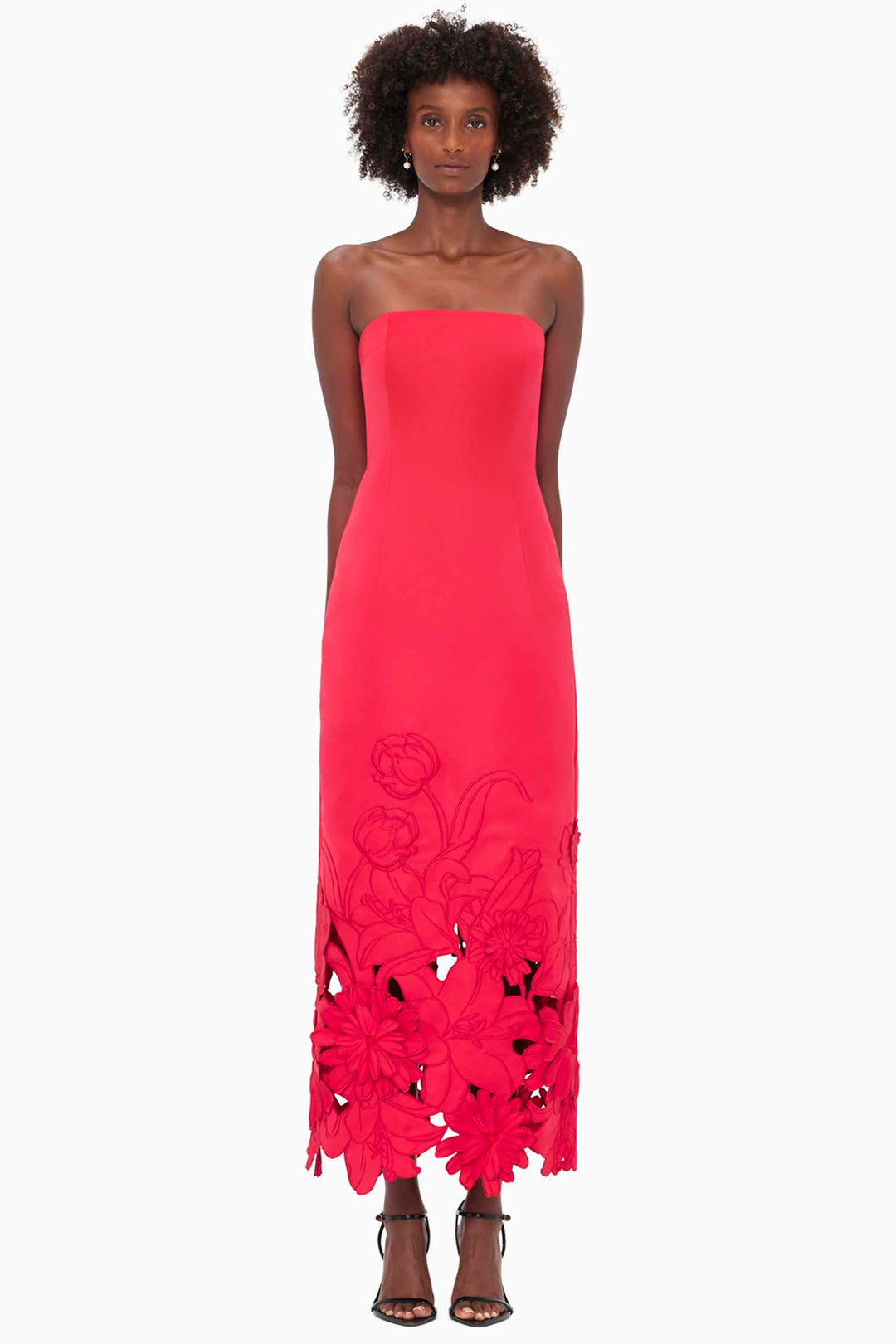 Rayna Applique Bustier Maxi Dress - Rosa