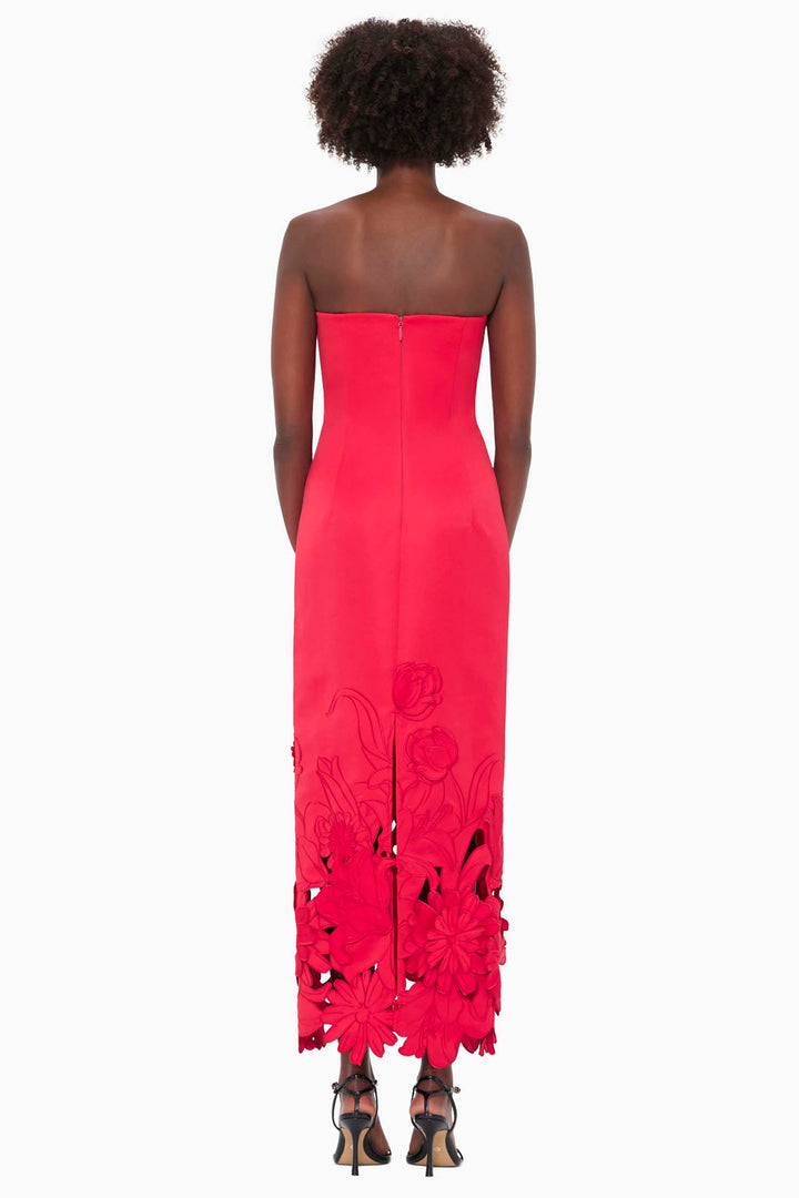 Rayna Applique Bustier Maxi Dress - Rosa