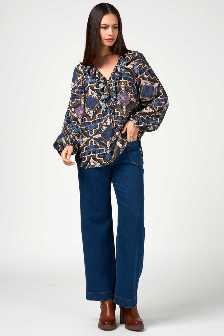 Regalia Blouse in Olive