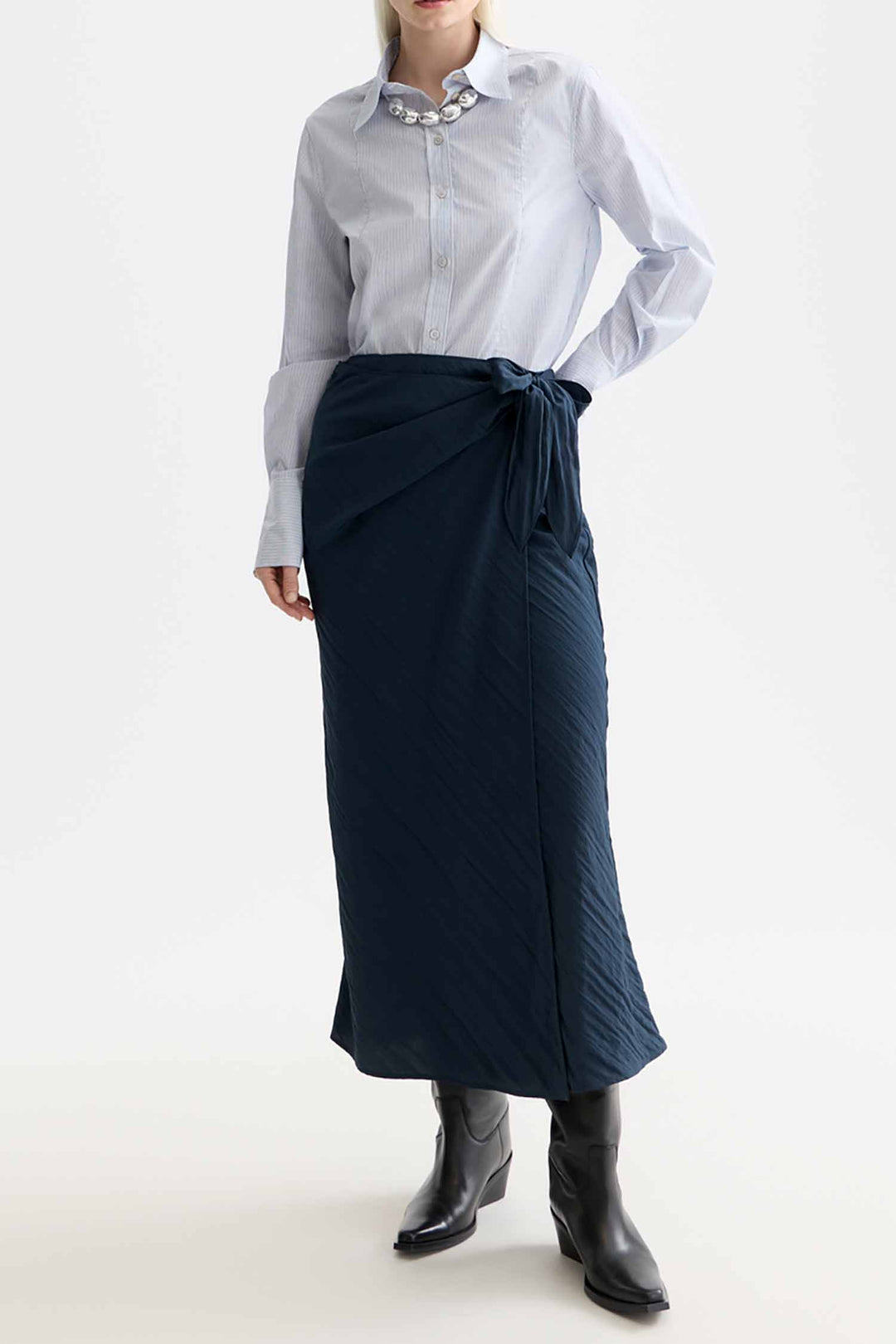 Regular Fit Poplin Shirt in Infinity Stripe