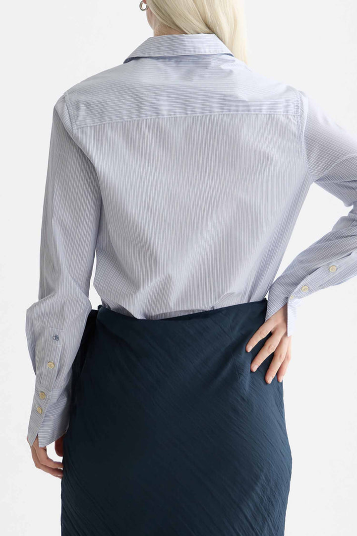 Regular Fit Poplin Shirt in Infinity Stripe