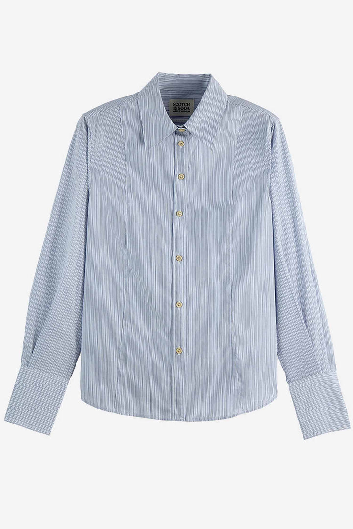 Regular Fit Poplin Shirt in Infinity Stripe