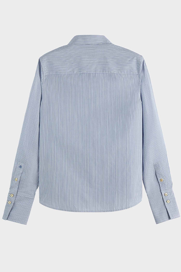Regular Fit Poplin Shirt in Infinity Stripe