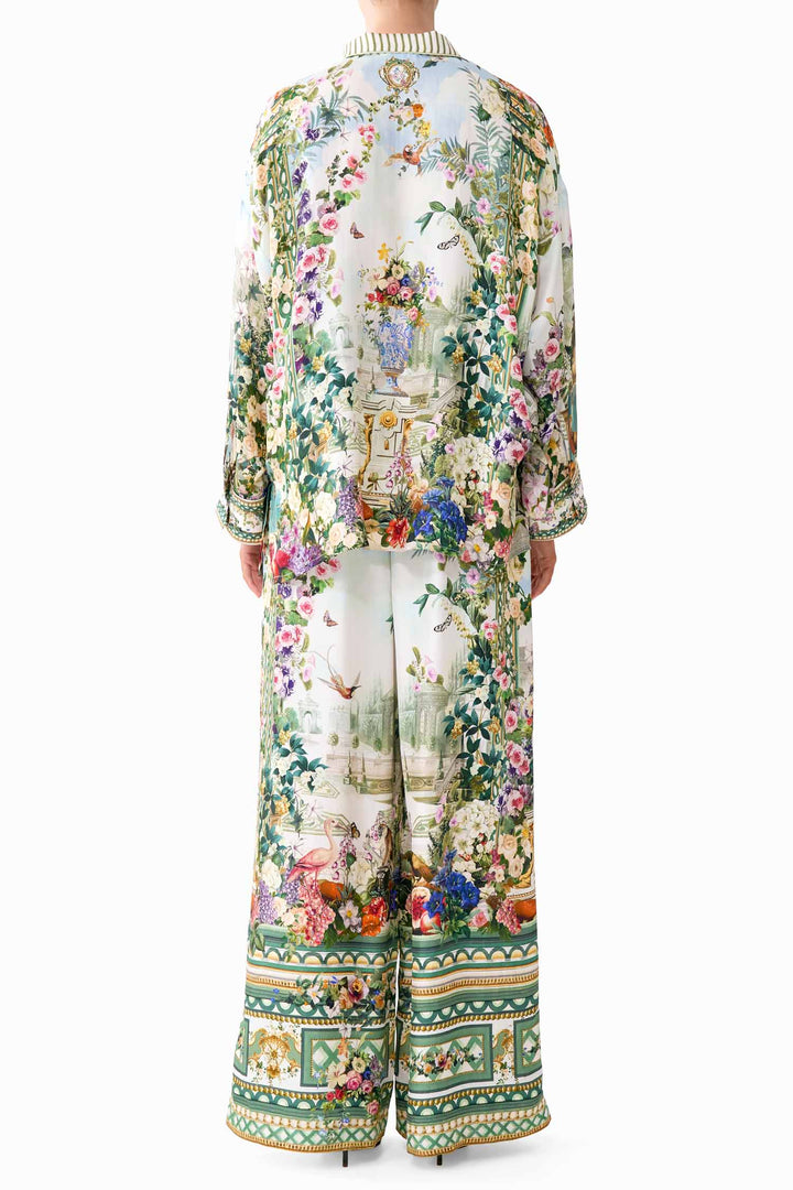 Relaxed Collared Shirt with Pocket in Art For The Empress