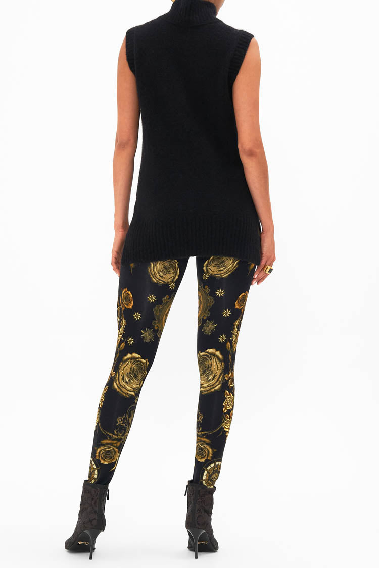 Relaxed Sleeveless Turtleneck Knit Top in Amsterglam | FINAL SALE