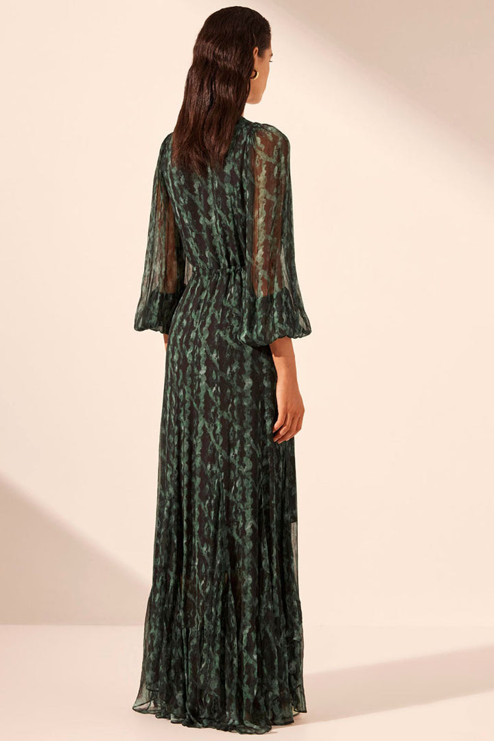 Remi Lace Front Maxi Dress in Rosemary