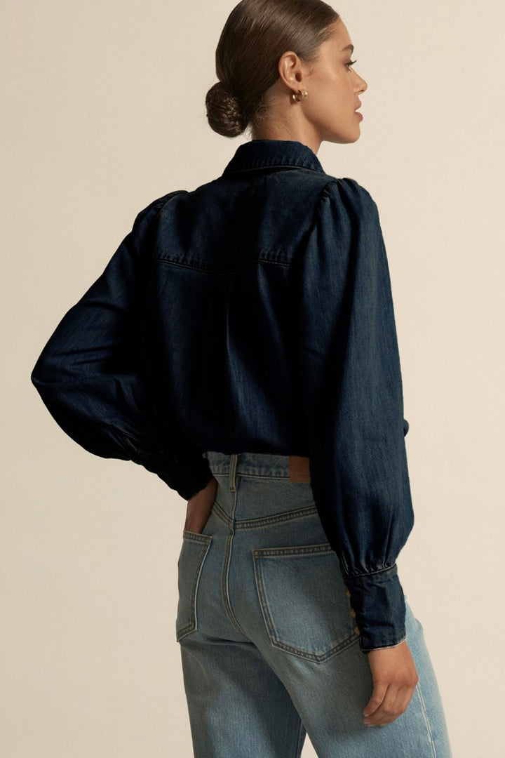 Resonate Top in Dark Denim