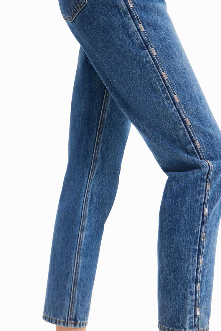 Rhinestone Mum Jeans | FINAL SALE