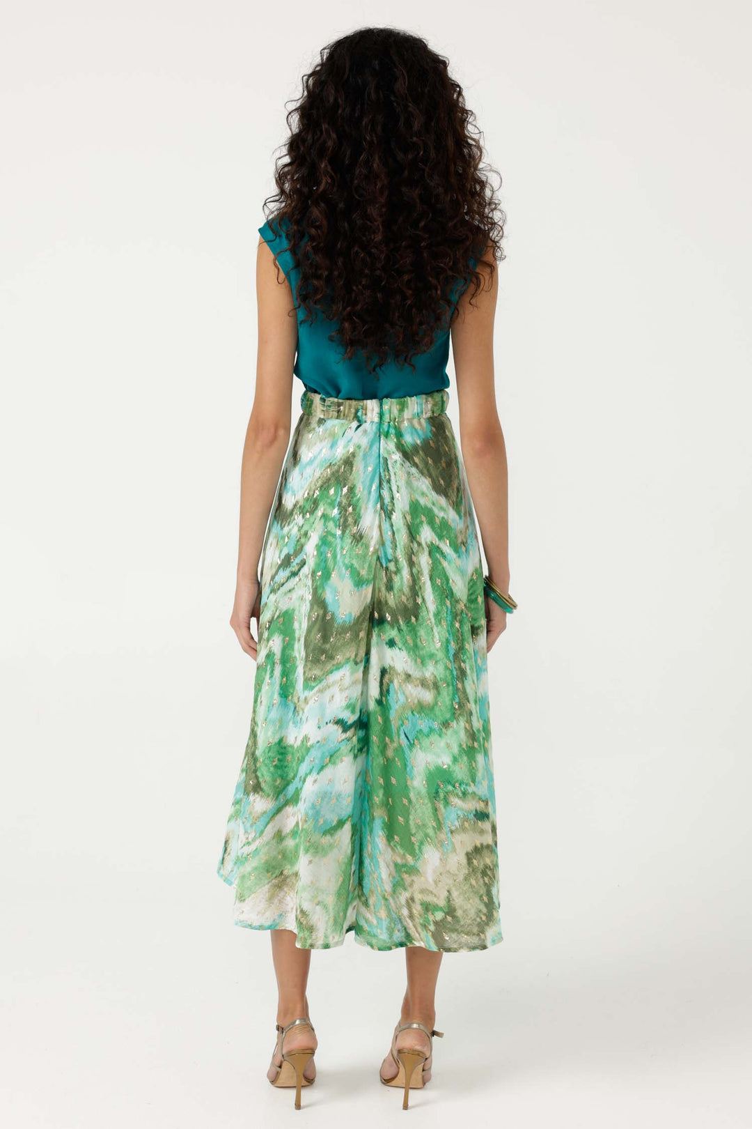 Rhodes Skirt in Green Turquoise