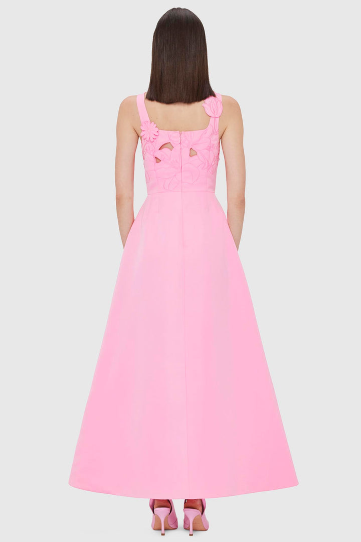 Rianne Applique Maxi Dress in Baby Pink