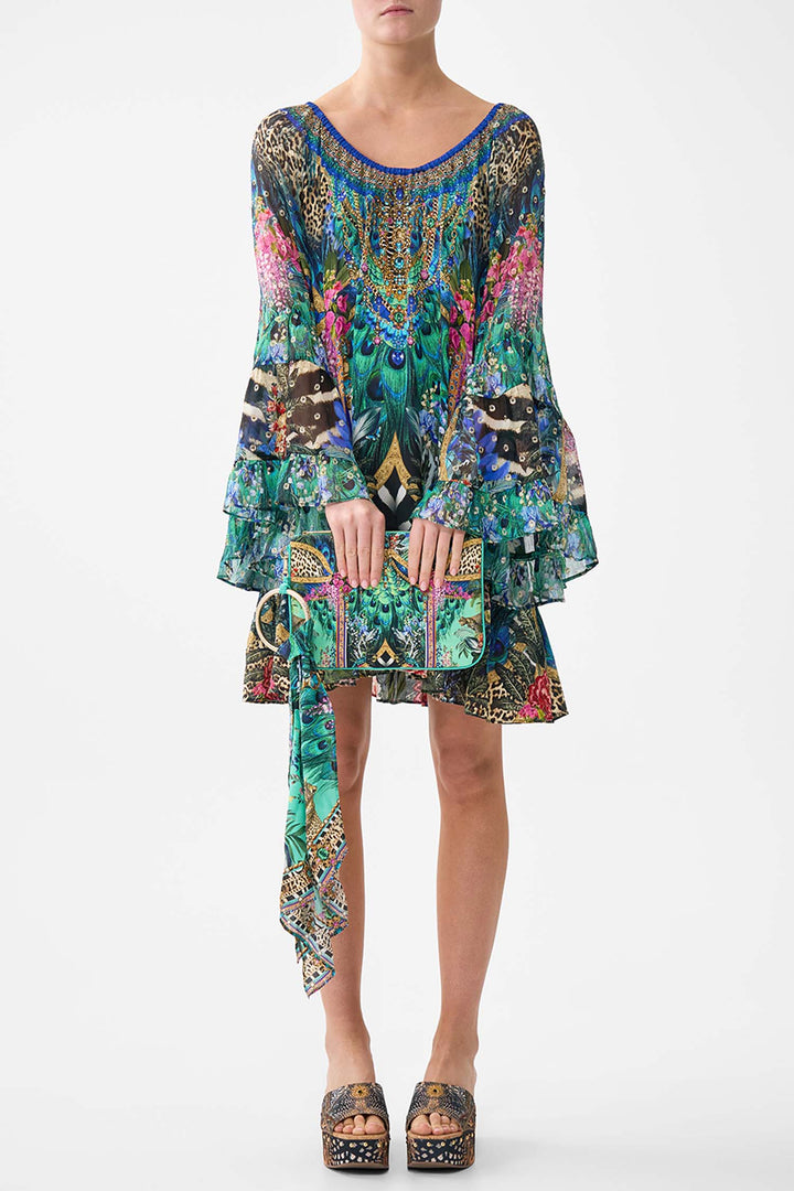 Ring Scarf Clutch in Animal Alchemy