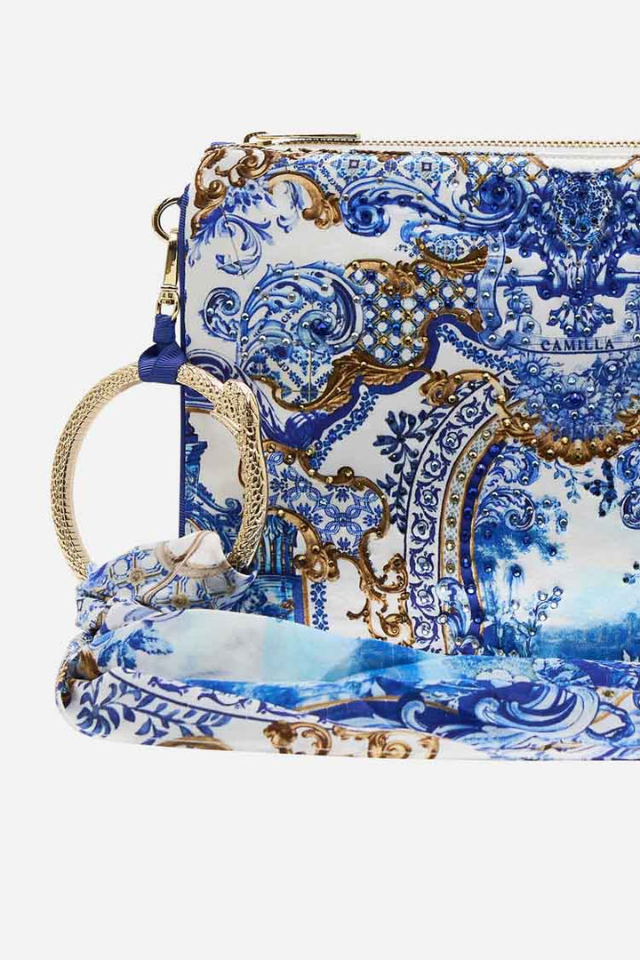 Ring Scarf Clutch in Azul Adventures