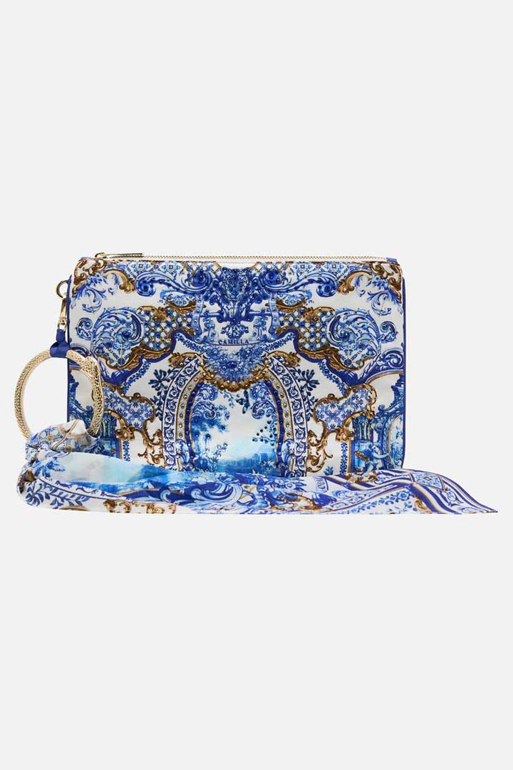 Ring Scarf Clutch in Azul Adventures