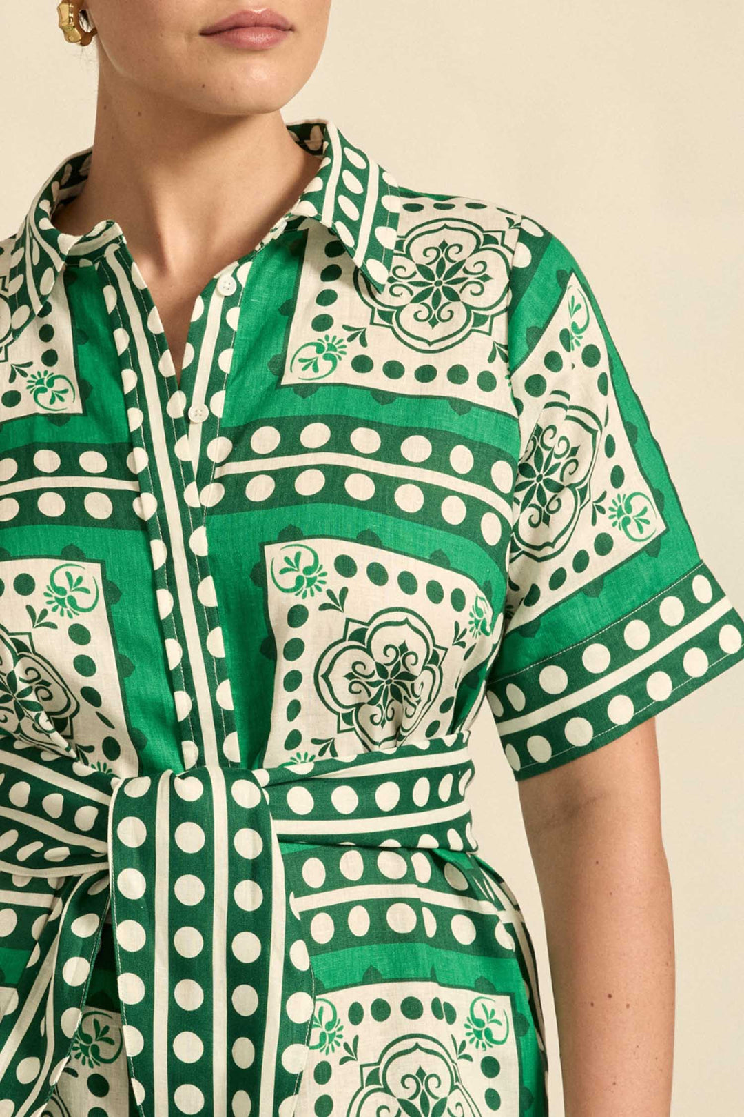 Roam Dress in Parrot Scarf