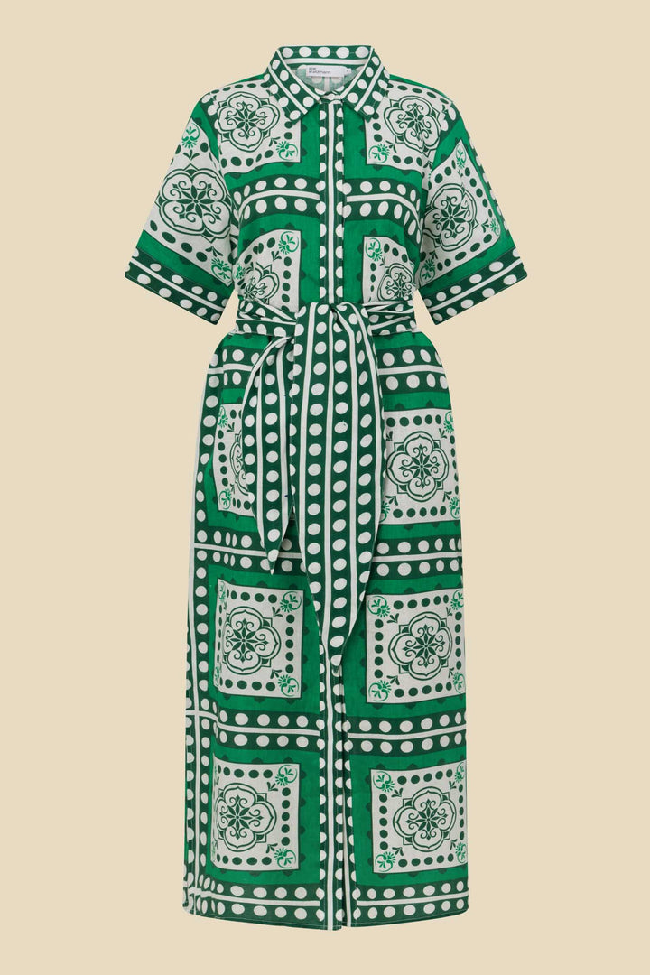 Roam Dress in Parrot Scarf