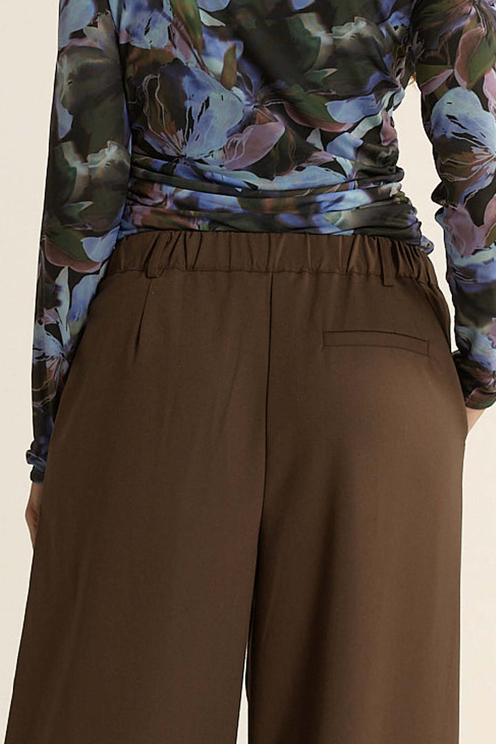 Roan Pleat Front Pant in Chocolate
