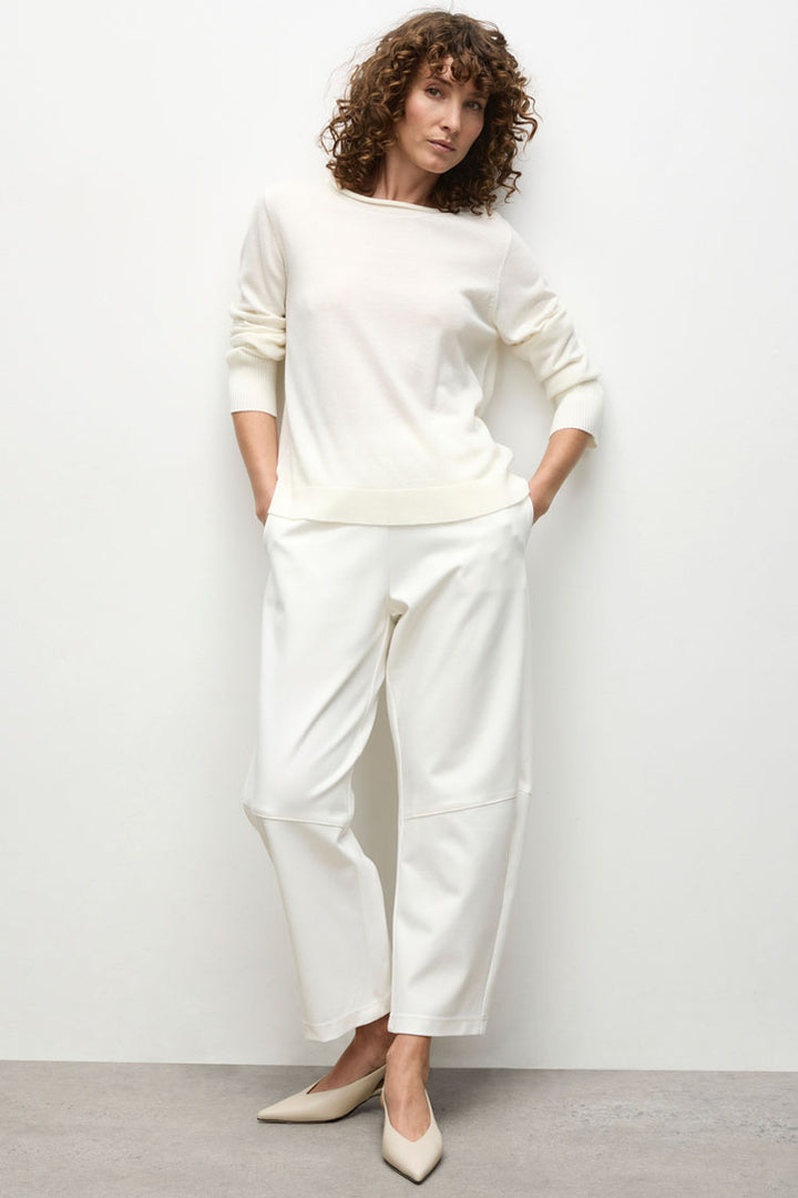 Roll Sweater in Cream