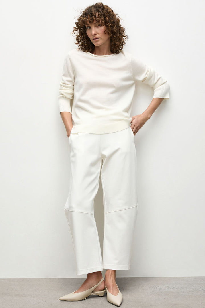 Roll Sweater in Cream