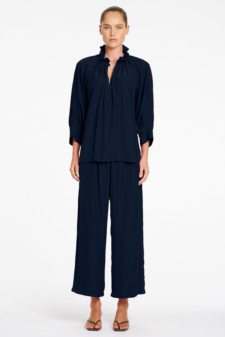 Roman Blouse in Navy