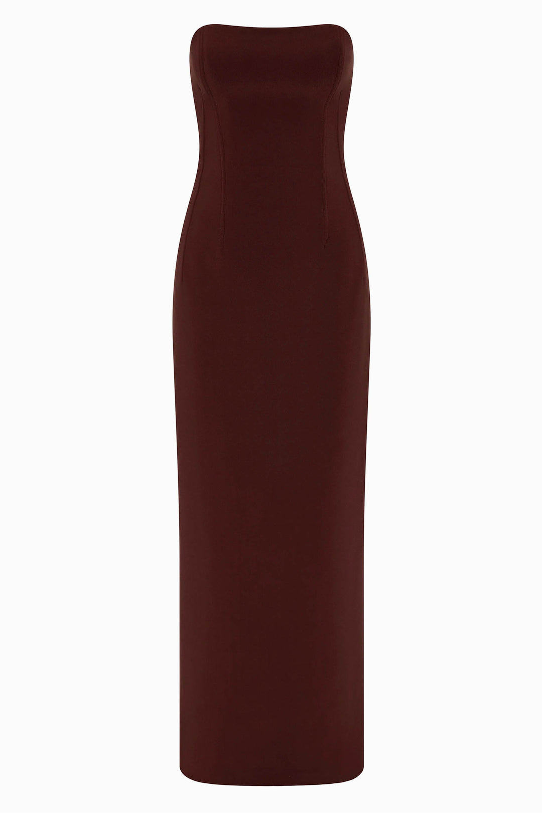Romee Strapless Maxi Dress in Raisin