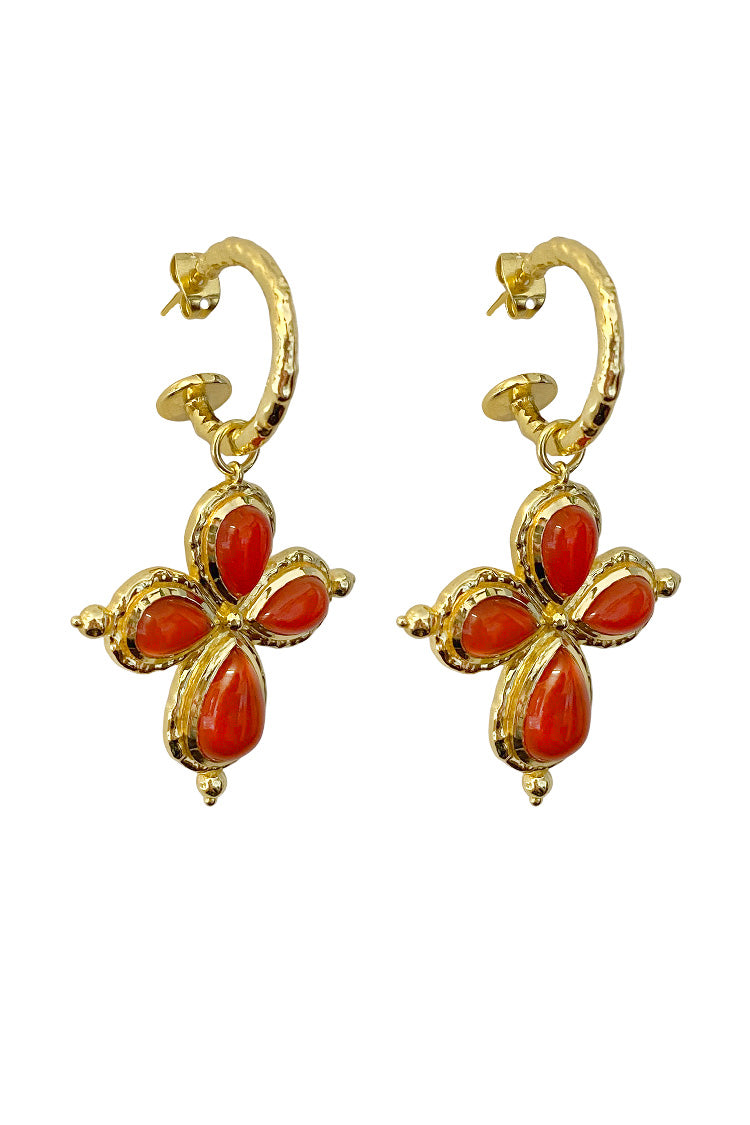 Rosalia Red Oynx Earrings