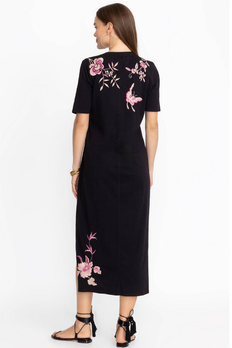 Rosalyn Trapunto V-neck Knit Dress