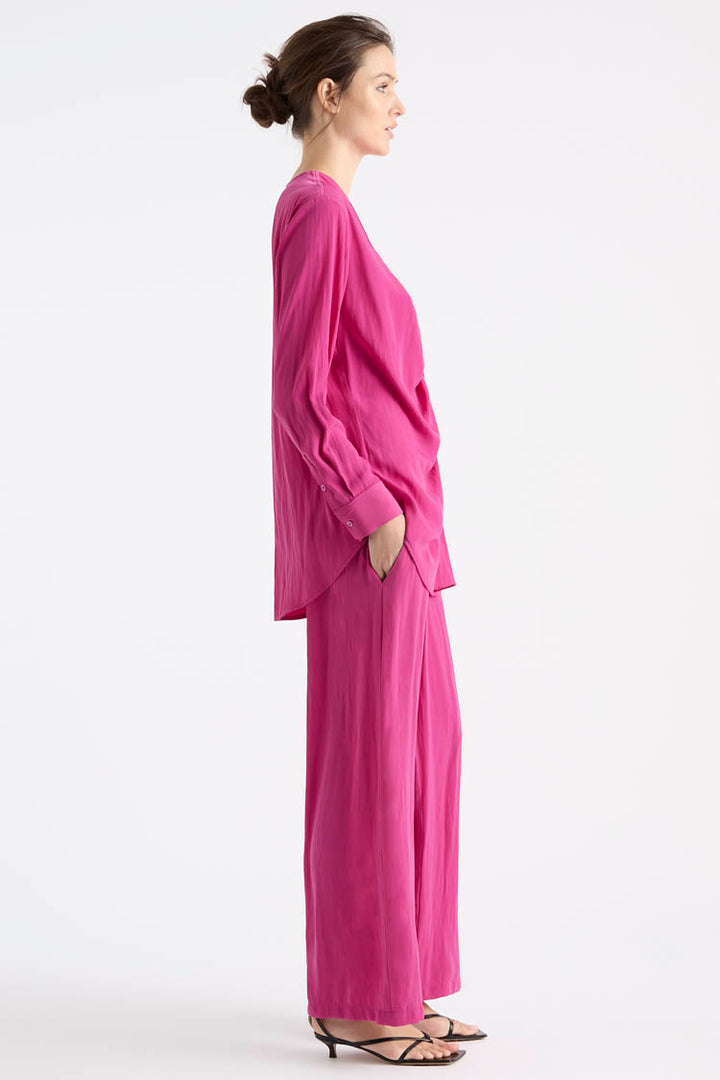 Rouched Blouse in Azalea