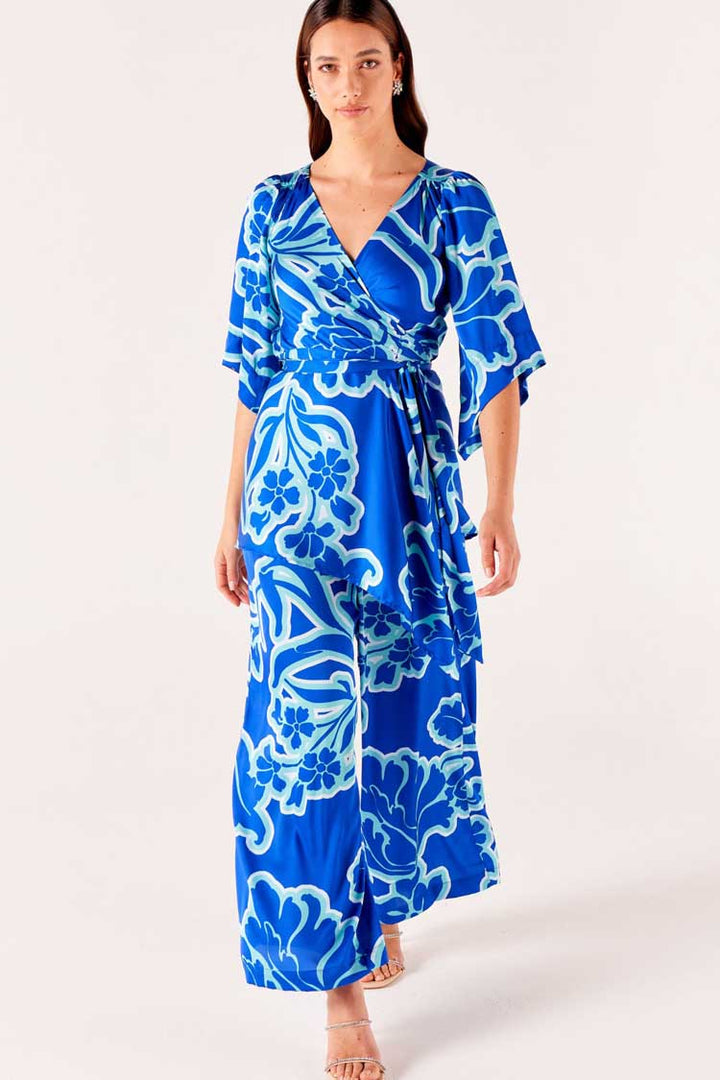 Royal Botanic Kimono in Blue Floral