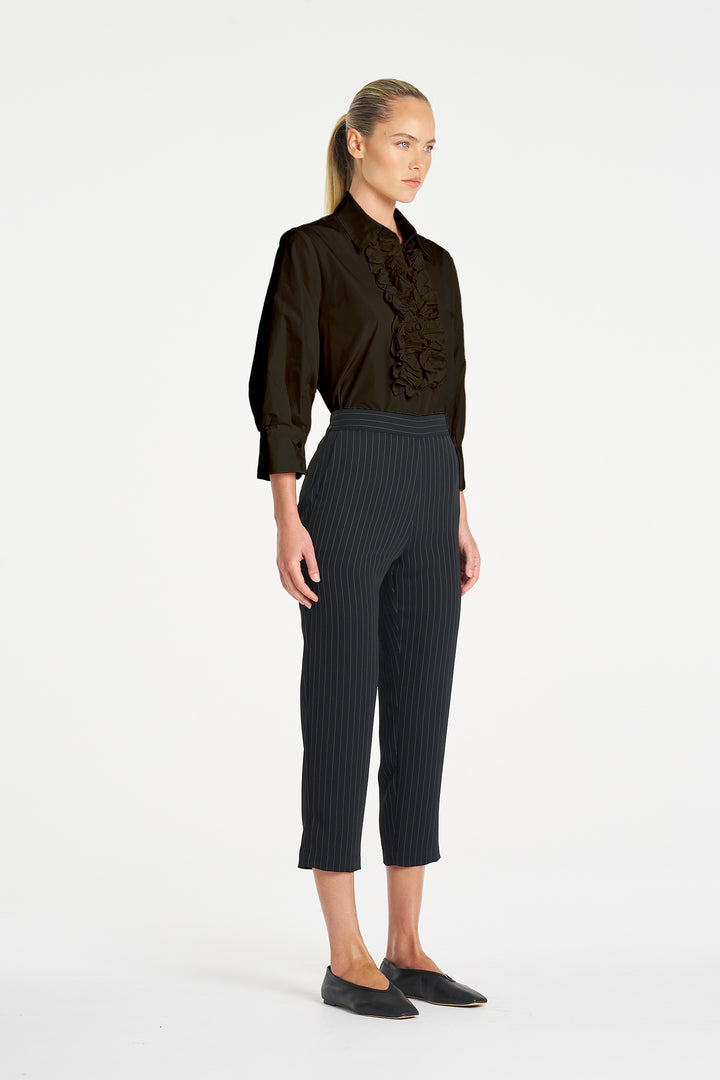 Ruffle Resort Top in Black
