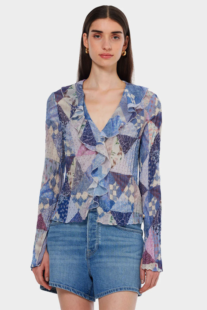 Ruffle Top in Memory Quilt