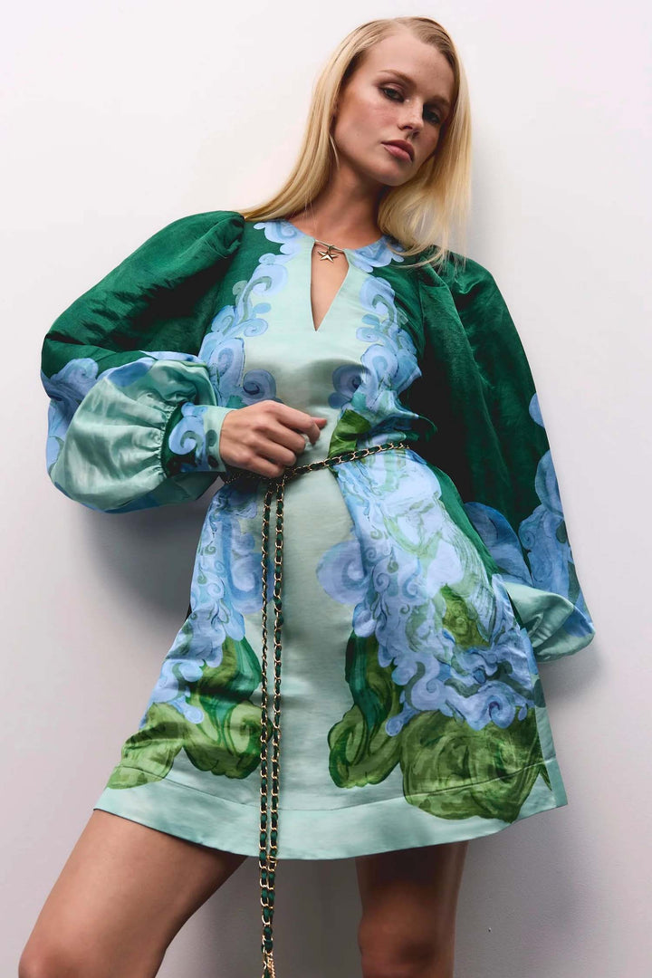 Runway Billow Shift Dress