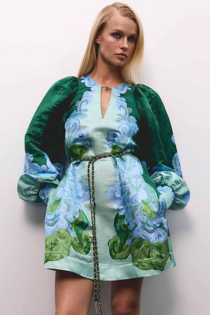Runway Billow Shift Dress