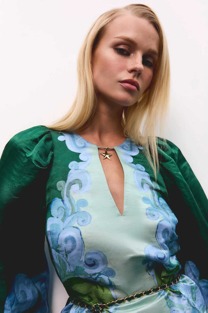 Runway Billow Shift Dress