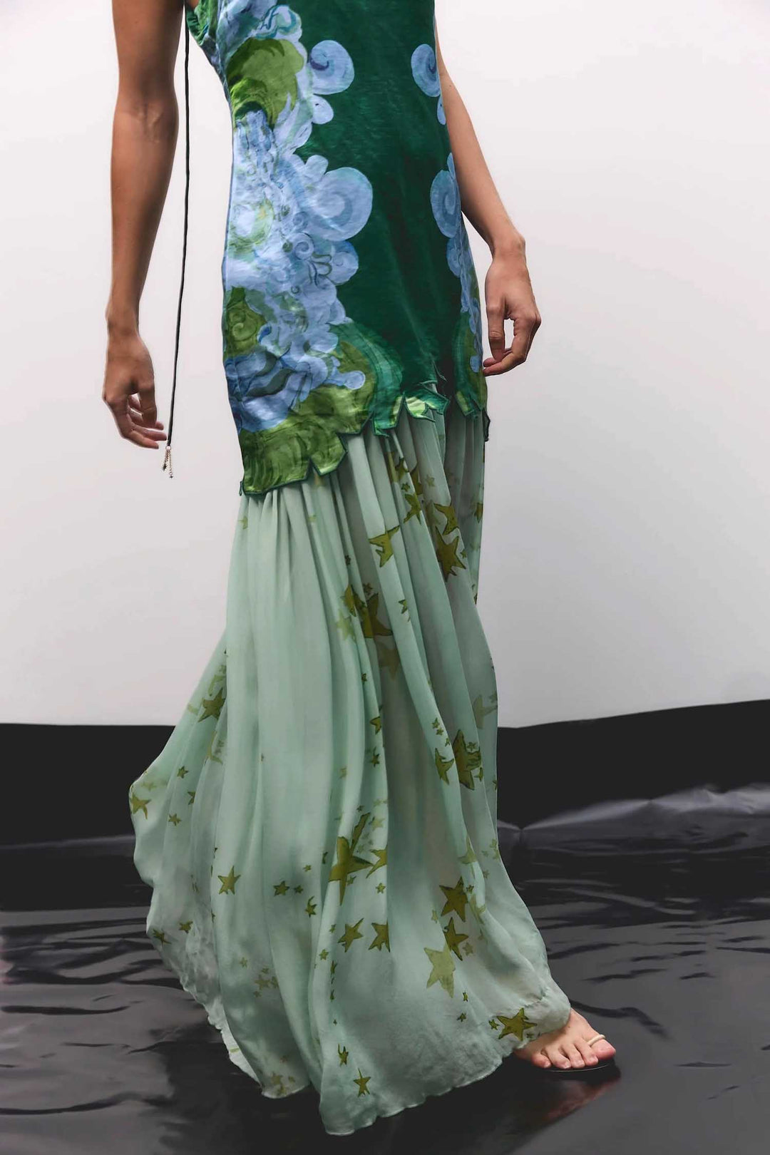 Runway Star Drop Waist Gown