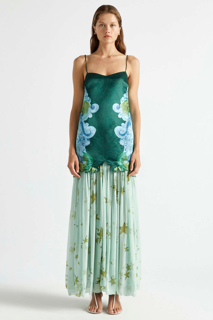 Runway Star Drop Waist Gown